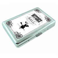 Vintage Witchcraft Witch S5 Silver Cigarette Case Metal Wallet Id Holder 4" X 2.75" RFID Protection