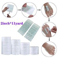 Ewinodon Fixed Transparent Stretch Adhesive Sticker,Tattoo Bandage Roll - Waterproof Transparent Adhesive Dressing Fixer Plaster Stretch Fixation Tape Bandage 11yard/10M (2inch*11yard)