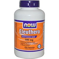 Eleuthero, 500 mg, 250 Caps by Now Foods (Pack of 4)