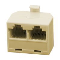 Toogoo a12092400ux0412 uxcell RJ45 2 Female to Male Network Cable Adapter