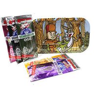 HEMPaRILLO Hemp Wraps Variety 5 Pack with Rolling Tray (Nugz Bunny Tray)