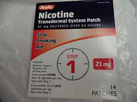 RUGBY NICOTINE TRANSDERMAL SYSTEM PATCH STEP 1 21mg OPAQUE
