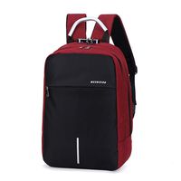 Laptop Backpack, Travel Computer Bag for Women & Men, Anti Theft Water Resistant College School Bookbag,Slim Business Computer Bag with USB Charging Port, Fits Under 17in Laptop, Notebook (Red)