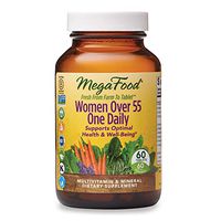 MegaFood, Women Over 55 One Daily, Supports Optimal Health and Wellbeing, Multivitamin and Mineral Dietary Supplement, Vegetarian, 60 tablets (60 servings)
