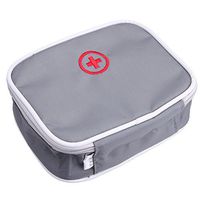 Whitelotous Portable Small Medical Bag Travel Organizer (Gray)