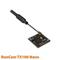 FPV Transmitter with Antenna RunCam TX100 Nano Video TX 5.8G 37CH 25mW 100mW Switchable for FPV Camera Racing Quad Drone