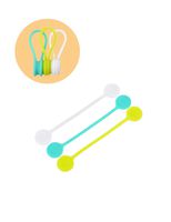 ROOVON Cable Ties Cable Straps Colorful Wire Organizers Cord Reel Management, green, white, teal, 3 pieces