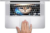 Space Cat Macbook Keyboard Decals (Fits 13, 15 inch Air/Pro/Retina) by Demon Decal