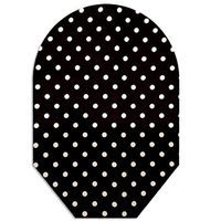 Black & White Polka Dot Pouch Cover Closed End