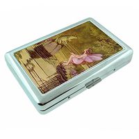 Perfection In Style Metal Silver Cigarette Case Vintage Frogs Design 006