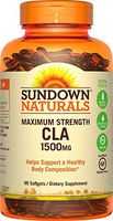 Sundown Naturals Maximum Strength CLA 1500 mg Softgels - 90 ct, Pack of 6 - Packaging May Vary