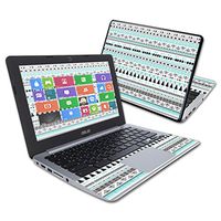 Mightyskins Skin Compatible with Asus Chromebook 11.6" C200ma Wrap Cover Sticker Skins Turquoise Tribal