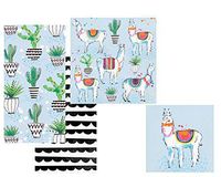 Southwestern Llama Theme Napkins Set - Bundle Includes Guest Napkins/Towels, Lunch Napkins, and Beverage Napkins in Llama Fiesta Designs by Elise