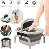 Heated Foot SPA Bath Tub Collapsible Jacuzzi Massager & Bubble Red Light Therapy (Without remote control)