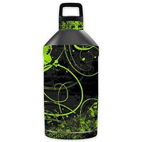 MightySkins Skin Compatible with OtterBox Elevation Tumbler 64 oz - Green Distortion | Protective, Durable, and Unique Vinyl Wrap Cover | Easy to Apply, Remove, and Change Styles | Made in The USA