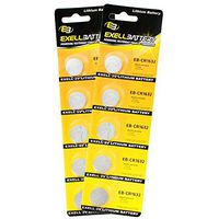2X 5pack Exell EB-CR1632 3V Lithium Coin Cell Battery Replaces DL1632, BR1632, KL1632, L1632, ECR1632, KCR1632, E-CR1632, KECR1632