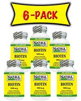 NAT-RUL BIOTIN 5000mcg 100 Capsules (6 Pack)
