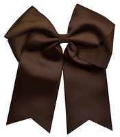 Funny Girl Designs Extra Large Classic Uniform Cheer Bow - Choose Your Color! (Brown)