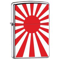 Zippo "Flag of Japan" High Polish Chrome Lighter, 7962