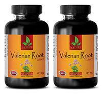 Blood Pressure Natural Supplements - Valerian Root Extract 125 MG - Dietary Supplement - Valerian Natures Answer - 2 Bottles (200 Capsules)