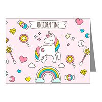 Note Card Unicorn Time