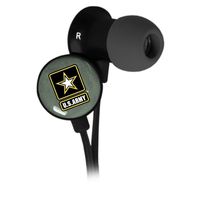 AudioSpice U.S. ARMY Scorch Earbuds with Camo BudBag - Black