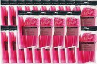 Handi-Ware Premium Plastic Cutlery - 572 Pack - Fork, Knives, Spoons - Fun Colors - Heavy Gauge - Great for Parties, Weddings, Events - by Unity (Hot Pink, 576)