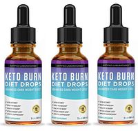 Keto Diet Supplement Drops Shred Burn Ketones for Faster Ketosis Weight Loss Appetite Suppressant Loose Unwanted Belly Fat Raspberry Ketone African Mango Advanced Dietary Blend Made in USA 3 Bottles