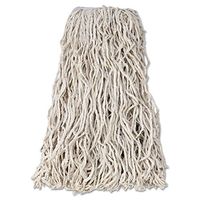 RCPV118 Economy Cotton Mop Heads, Cut-End, Cotton, White, 24 oz, 1-in. White Headband