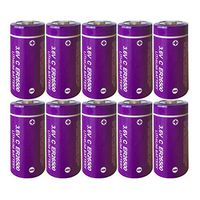 3.6V Lithium/SOCL2 Batteries c Size Model ER26500 d Size Battery Model ER 34615 Count:10Pcs (ER26500)