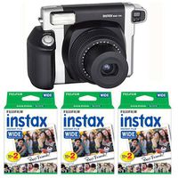 Fujifilm INSTAX 300 Instant Photo Camera Kit with 3 Twin Pack of INSTAX Wide Film (60 images)
