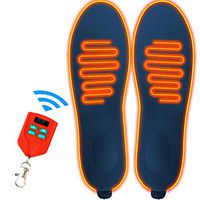 LONHEO Foot Warmer Winter Warm Feet Insoles Heated Foot Warmer for Shoes Boots Men Women Battery Skiing Hunting Camping Adjustable Temperature Heat Insoles (Blue/L)