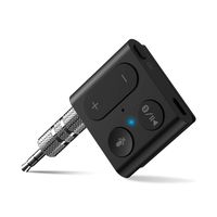 1Mii Tiny Bluetooth Car Adapter, Aux Bluetooth 5.0 Receiver for Car Stereo Input Cell Phone Audio, Handsfree Calls Car Kit, Portable and Multifunctional,3D Surround