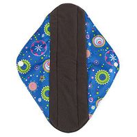 Sanitary Pad, Reusable Pads Menstrual, Sanitary Napkins, Reusable Bamboo Cloth Washable Menstrual Pad Mama Sanitary Towel Pad, Bamboo-Charcoal Reusable Sanitary Pads (Light Blue, M)