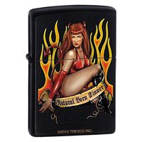 Natural Born Sinner Black Matte Lighter by Zippo