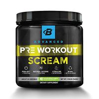 Bodybuilding.com Advanced Scream Pre-Workout Powder - Teacrine™, Citrulline, Nitrosigine, Natural Caffeine, BCAA, Beta-Alanine | Sour Apple Candy/Extreme Sour - 20 Servings