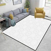 Bigdatastore Celtic Floral Door Matts Indoors, Retro Tribal Celtic Knots Eternity Forms Pattern Boho Ireland Irish Floral Artwork, Fashionable High Class Living Bedroom Rugs(5'x 8')