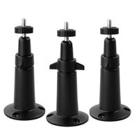 Ikevan 3 Pcs Security Wall Mount for Arlo or Pro Camera Adjustable Indoor Outdoor Camera, Mounting Brackets (Black)