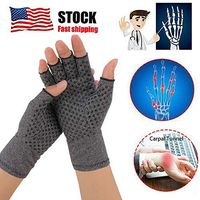 TSSPLUS Copper Fit Compression Gloves Medical Arthritis Pain Relief Hand Support Brace (S)