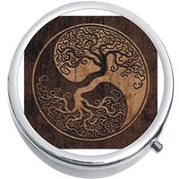 Yin Yang Tree Roots Medicine Vitamin Pill Box