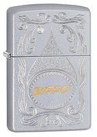Zippo Personalized Message Engraved on Backside Customized Logo Windproof Lighter (Style6)