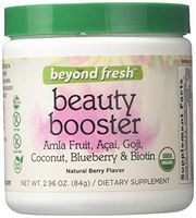 Beyond Fresh Beauty Booster – Berry Flavor, Coconut, Blueberry and Biotin USDA Organic, 14 Servings