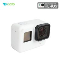 WoCase GoPro HERO5 Camera Silicone Protective Case Frame Housing (White) for GoPro HERO5 Lens Protection Anti-Scratch