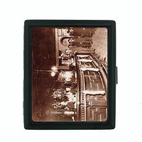 Perfection In Style Metal Cigarette Case Vintage Saloon Design 008