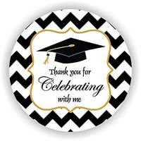 Philly Art & Crafts Graduation Stickers - Graduation Favor Stickers - Graduation Labels - Set of 40 Stickers