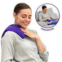 Nature Creation Microwave Heating Pad | Portable Heating Pack for Cramps, Arthritis, Joints Pain, Soring Muscles & Aching Feet | Reusable Microwave Hot Pack for Pain Relief (Unscented Purple Marble)