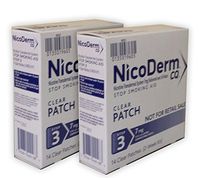 NicoDerm CQ Clear Nicotine Patch 7 milligram (Step 3) Stop Smoking Aid 28 count