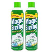Magic Sizing Spray X-Crisp - Get That Extra Crisp and Extra Polished Look! - Wrinkle Iron Spray for Clothes-Fabric Refresher Spray (Pack of 2-20oz) - Mountain Lavender Scented Ironing Spray