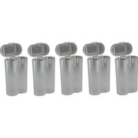 Birdz 5 Clear Heavy Duty 18650 & CR123A 2 Battery Holder Storage Case for 18650 Batteries