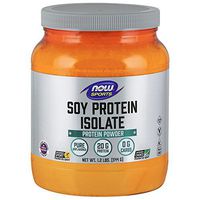 NOW Sports Nutrition, Soy Protein Isolate 20 G, 0 Carbs, Unflavored Powder, 1.2-Pound